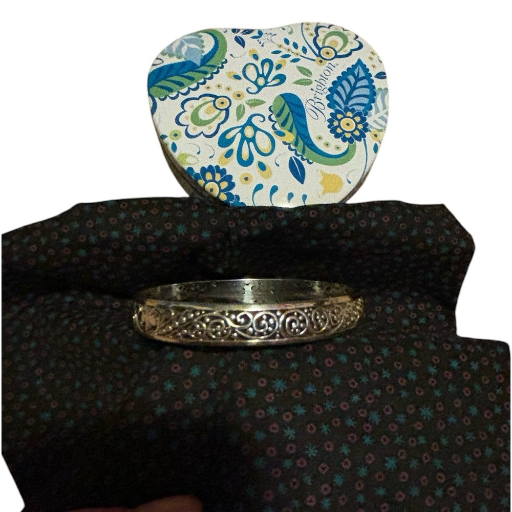 Brighton Love Affair Silver Bangle with Brighton Gift Tin